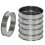 30 Pack 4 Polegadas Double Rolled English Muffin Rings, Aço Inoxidável Crumpet Rings, Tart Rings, Round 2