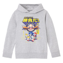 (5-6 Years, Grey Marl) Sonic The Hedgehog Boys Let's Roll Hoodie