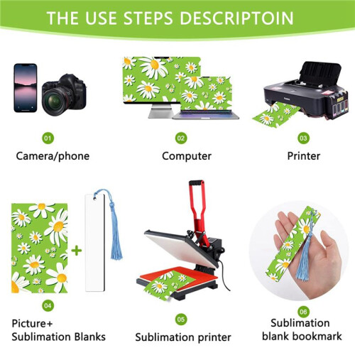 90Pcs Sublimation Blank Bookmarks, Sublimation Blank Products DIY Bookmark  Projects Sublimation Double Sublimation 2