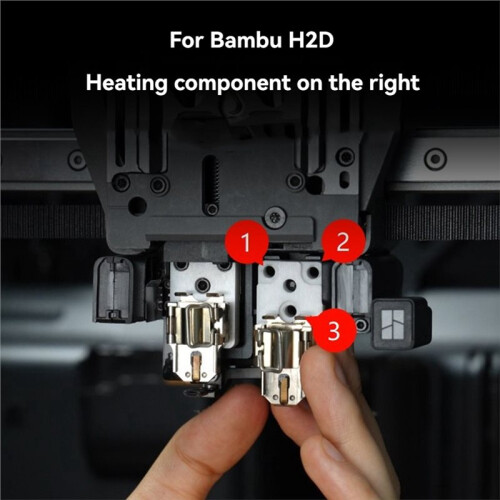 Hotend Heating Assembly for  H2D Right Heating Assembly Zirconia Ceramic 3D Printer Accessories