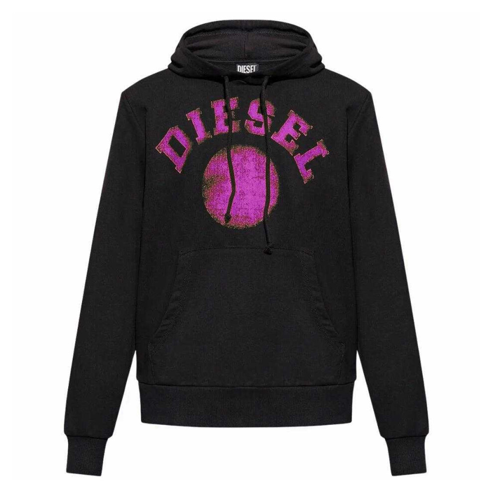 Diesel (M, ) Mens Distorted Hoodie Black