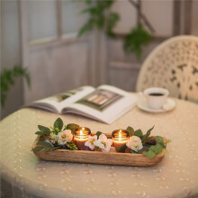 Decoratieve Houten Deeg Kom, Gebruikt voor Huisdecoratie, Grote Houten Midden Kom, Gebruikt voor Keuken Eettafel Dienblad