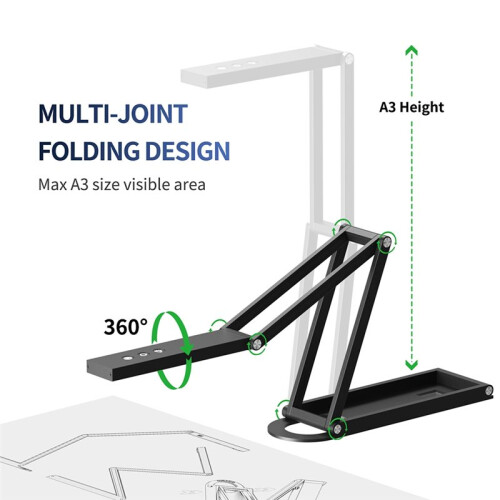 Portable Document Scanner -1300 A3 Book High-Speed 11MP Camera Scanner,Auto-Focusing,USB Document Camera for Classroom 1