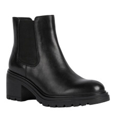 (7.5 UK, Black) Geox Womens/Ladies Damiana Patent Leather Ankle Boots