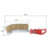 3PCS Multi-Function Tool Wire Brush Copper Plated Cleaning Brush Long Handle Kitchen Grill Special Plate Rust Removal A 10