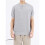 Herr Slim Fit Vintage Stickad T-Shirt Kort Ärmar Krage Solid Pullover Tröja Topp Tee Blomgrå M 2