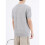Herr Slim Fit Vintage Stickad T-Shirt Kort Ärmar Krage Solid Pullover Tröja Topp Tee Blomgrå M 3