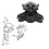 Engine Transmission Mount Bracket JS17M121AA JS1-7M121-AA for  Territory Gearbox Top Rubber Pad Mounting 7