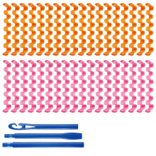 36PCS Heatless Curls, Reusable No Heat Curls Overnight for Long, Medium, Short Hair, Spiral Hair Curls Rods (30cm)