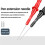 ANENG 1000V/10A Pen Extension-Needle Tip Multimeter Wire PT2003 2 Pair Probe Tip Test Fine Tip Bendable Probe Detachable Tools 2