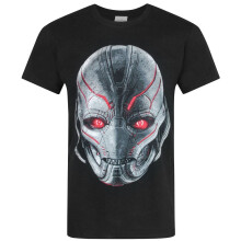 (XL, Black) Avengers Official Mens Age Of Ultron Head T-Shirt