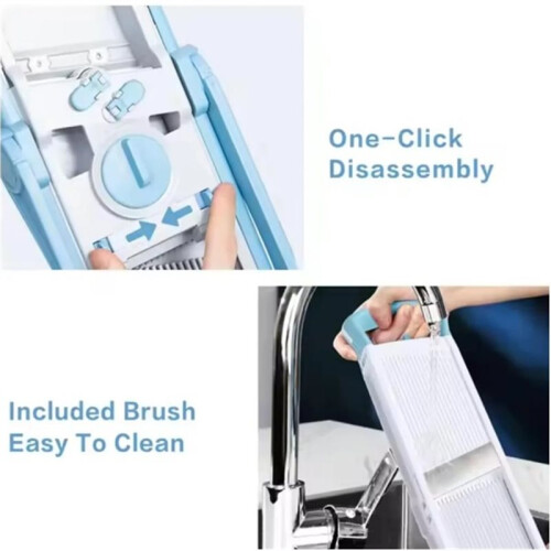 5 in 1 Vegetable Chopper Food Potato Cutter, Strips Julienne Dicer Adjustable Thickness Kitchen Chopping Kitchen Tools 2