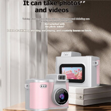 Caméra Numérique Rétro 1080P Enregistreur Vidéo avec Lumière LED de Remplissage Écran IPS de 0,96 Pouce Caméras Numériques Portables A