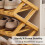6-Tier No-Assembly Bamboo Shoe Rack, Space-Saving & Multi-Functional, Natural Finish 2