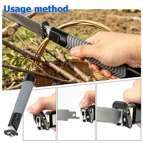 Reciprocating Saw Manual Handle with Universal Interface, Anti-Slip Plastic Saw Ruler Handle 2