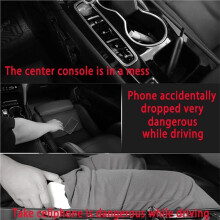 Car Filler Cup Holder 7 Colours Changing LED Car Crevice Storage Organizer Box with 2Usb Charger