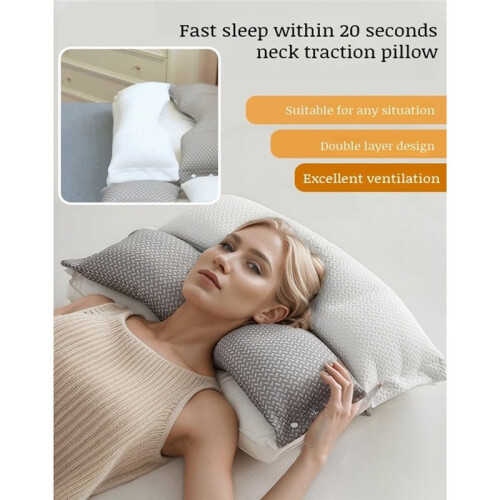 Doublelayer Neck Pillow Special Source Sleep Pillow Core Sleep Aid Sound Sleep Pillow 1