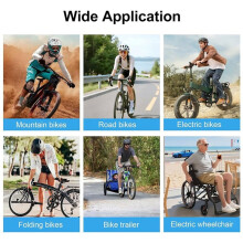 Achteruitrijcamera voor Fiets, 1080p, 5 Inch HD-Scherm, Achteruitkijkcamera voor Mountainbike, E-Bike en Fietsspiegel
