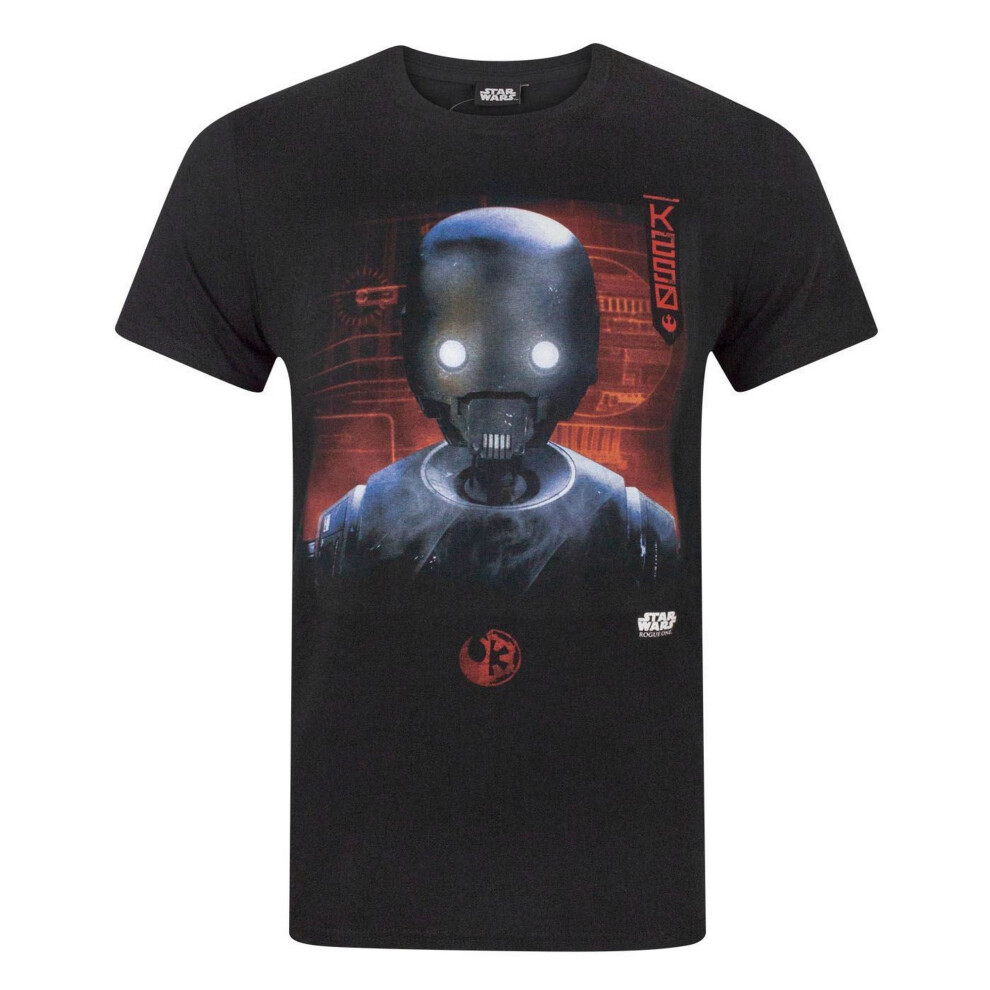 Star Wars (M, Black) Mens Rogue One K2s0 Robot T-Shirt