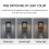 2X Reading Wall Light with USB Port Charging  Rack Bedside Lamp with  -Black 5