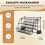 Metal 3-Tier Pull Down Spice Rack -  Retractable Large Capacity Kitchen Storage Shelf Organizer for Cabinet A 7