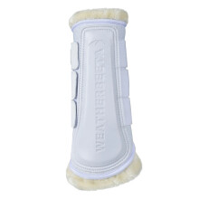 (26cm x 285cm, White) Weatherbeeta Tough Tec Fleece Horse Brushing Boots
