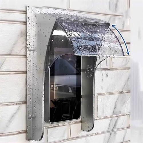 Access Control Keypad Rain Cover, Waterproof Slide Shell for Fingerprint Controller Black 1