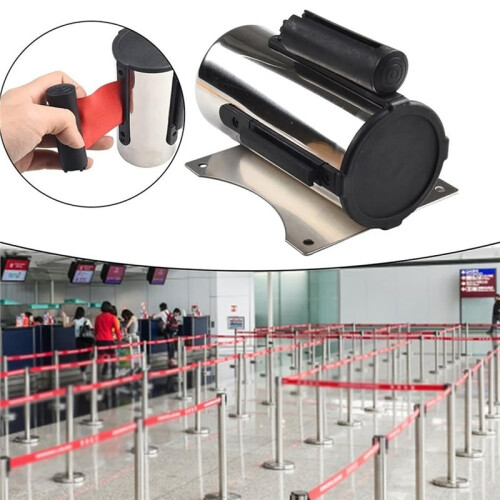Retractable Barrier Strips Wall Mount Crowd Control System for Playgrounds and Schools 1
