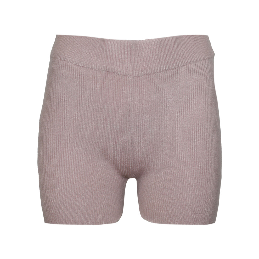 Brave Soul (M, Dusty Pink) Womens/Ladies Rib Knit Shorts