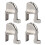8pcs Adjustable Boat Clip, Floating Boat Square Guardrail Clip, Hook Float Rail Buckle for Buffer, Nylon Material 3