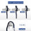 8pcs Adjustable Boat Clip, Floating Boat Square Guardrail Clip, Hook Float Rail Buckle for Buffer, Nylon Material 6