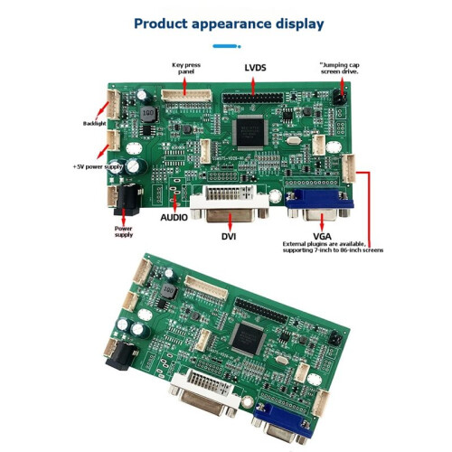 Industrial Control Driver Board, DVI Interface, VGA Motherboard, Industrial LVDS Monitor Solution Development 1