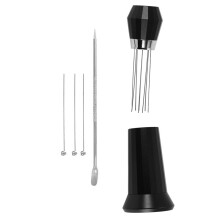 WDT Tool Outil de Distribution D'Espresso avec PoignéE en Alliage D'Aluminium et Stylo de Sculpture D'Art de Café, Agitateur de Café Expresso