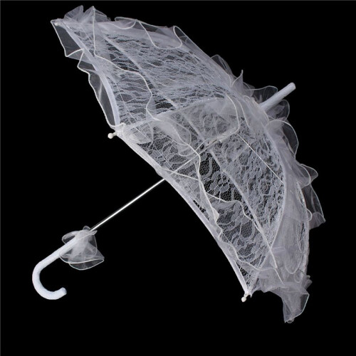 6X Bud Silk Lace Wedding Shooting Parasol 1