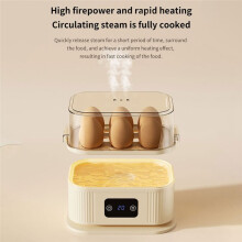 Electric Egg Boiler with Timer Auto Shut Off Egg Steamer for Breakfast Egg Maker 6 Eggs Boiled Machine Cooker EU Plug