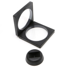 Caja de exhibicion de joya flotante suspendida Caja sostenedor soporte artefactos de gemas monedas Negro