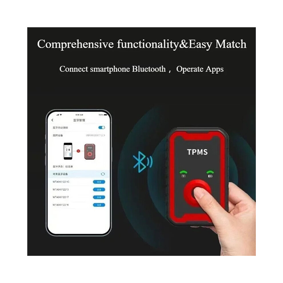 Programable Tpms Sensors 2 In 1 433Mhz+315Mhz Support Programing With Cell Phone 6033286541312