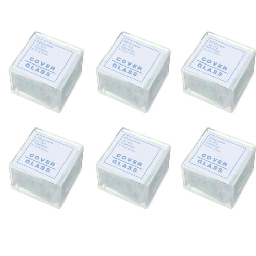 600Pcs Transparent Slides Coverslips Coverslides 22X22mm for Microscope 1
