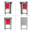 Wall Mount Rain Cover Protective Rainproof Shield for Villa Door Station 4.3in Face Recognition Access Control Device 5