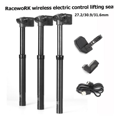 RACEWORK Wireless Controlled Dropper  Post Mountain Road Bicycle Wireless  Electric Dropper  Post 31.6 1