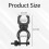 2 Pezzi Supporto per Bastone per Walker Wheelchair Walker Universale Accessori per Bastoni Attacchi per Walker 7