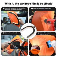 Wrap-U-Ezee, Mirror Wrap Tool, U- Bumper Car Vinyl Wrap Application Tools Window Tint Kit for Car Wrapping Jobs
