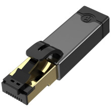 Adaptador USB-C para Ethernet RJ45 Macho para USB-C Fêmea de 1000 Mbps para Laptop, Smartphone, Notebook para Android