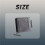 50mm x 50mm Plastic Square End Blind Plugs Cap Pipe Inserts 12pcs 7