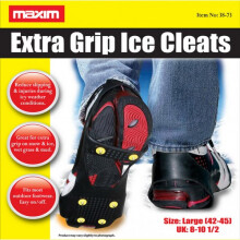 (M, Black) Maxim Unisex Adult Ice Cleats