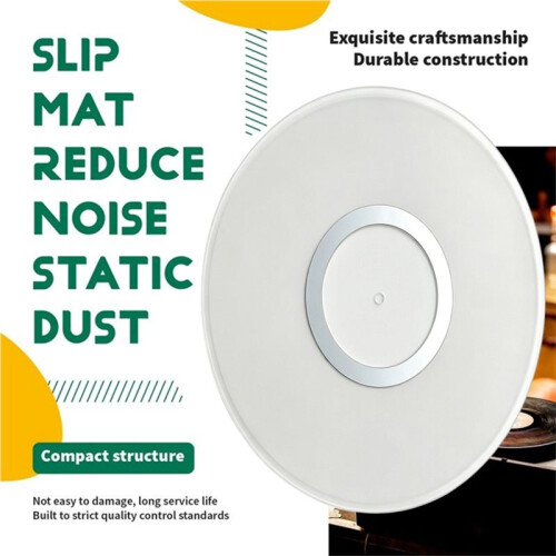Tapete de Vinil Acrílico para Turntable Acabamentos Foscos/ Lisos de 32cm para Toca-Discos de LP de 12 Polegadas 2