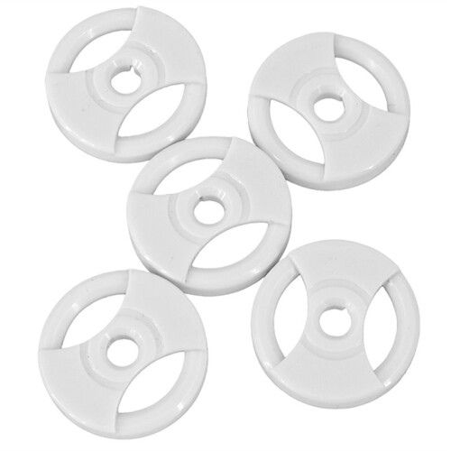 Adaptador Universal de Vinil de 45 RPM para Toca-Discos de Vinil de 7 Polegadas (Branco), Conjunto de 5 Peças 1