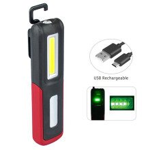 Rechargeable LED Flashlight Magnetic Light, Portable Work Light Trouble Lights Lamp for Mechanics, Compact Reliable