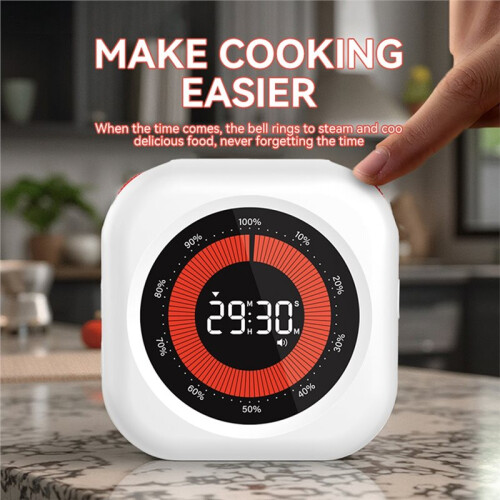 Visual Timer Self-Discipline Tracker Kitchen Baking Fitness Stopwatch Learning Accountability Clock 2