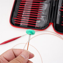 13 Pairs Aluminum Circular Knitting Needles Set 3-10mm Metal Knitting Tools Interchangeable U-Shaped Needles